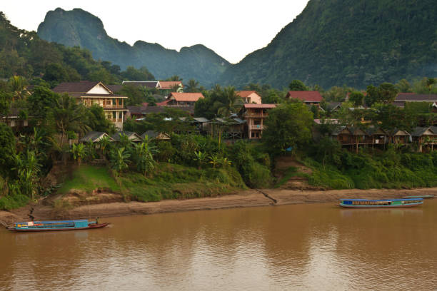 istock Nam Ou river in Nong Khiaw village 803220372