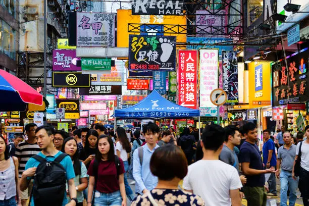 The busy streets of HongKong