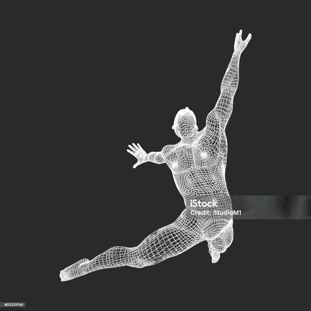 Con Người Đang Tạo Dáng Và Nhảy Múa Mô Hình 3d Của Biểu Tượng Thể ...
