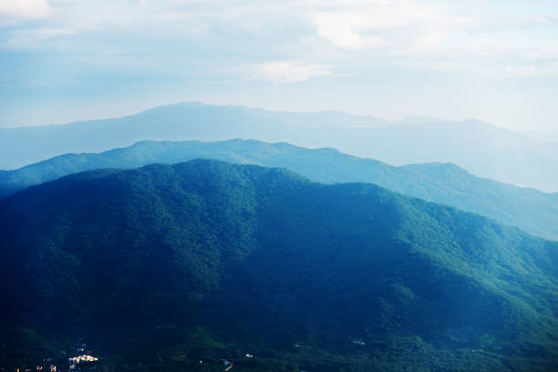 Aerial view of the mountains