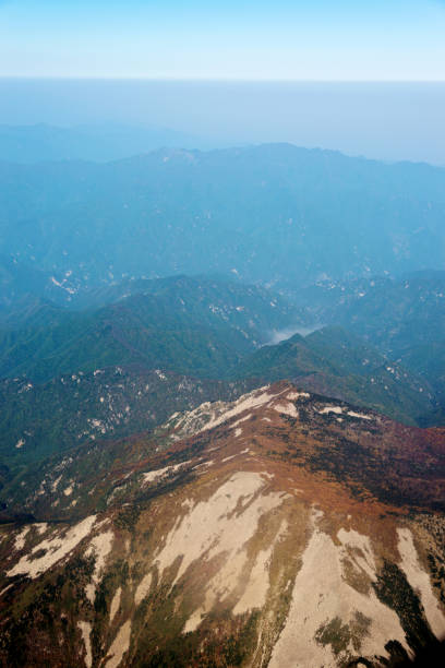Aerial view of the mountains