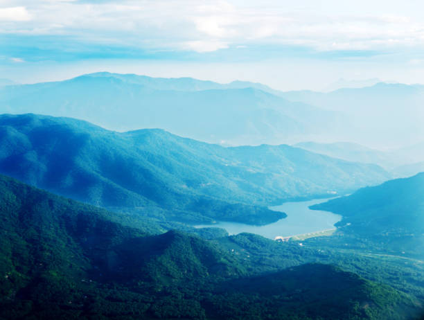 istock Aerial view of the mountains 803248086