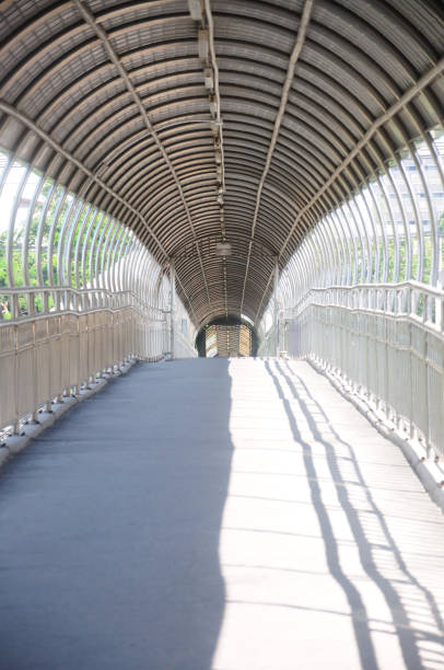 istock Walk way tunnel on the bridge 803257500