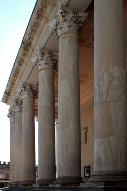 istock Perspective from below san marino church 803257756