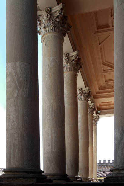 istock Perspective from colonnade san marino church 803260178