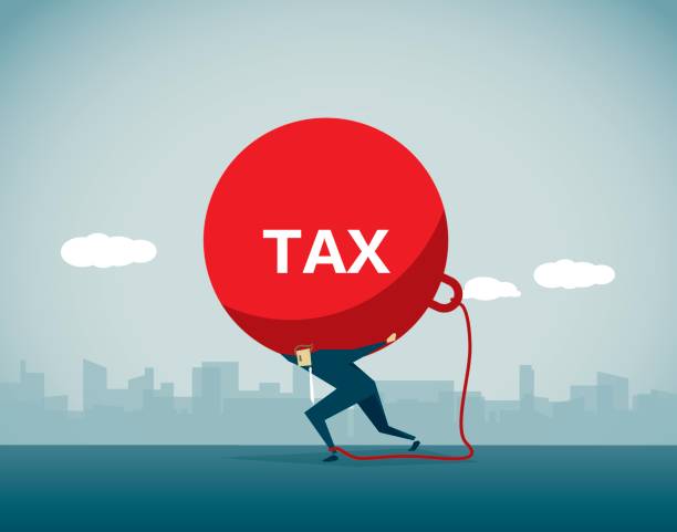 tax vector art illustration