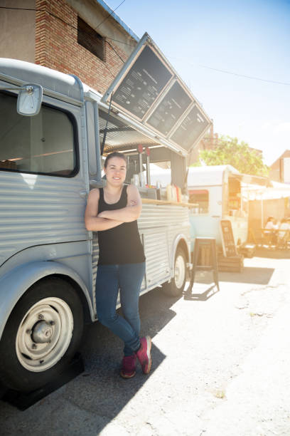 istock Food truck 803265432