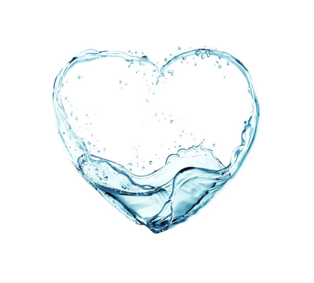 istock water flowing into heart shapes 803275490
