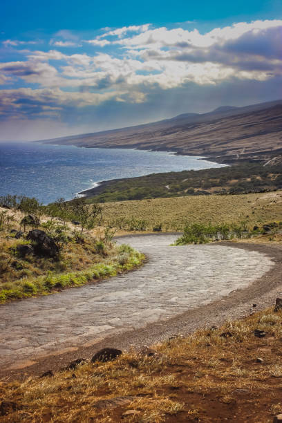 piilani 고속도로, 마우이 - maui hana hawaii islands landscape 뉴스 사진 이미지