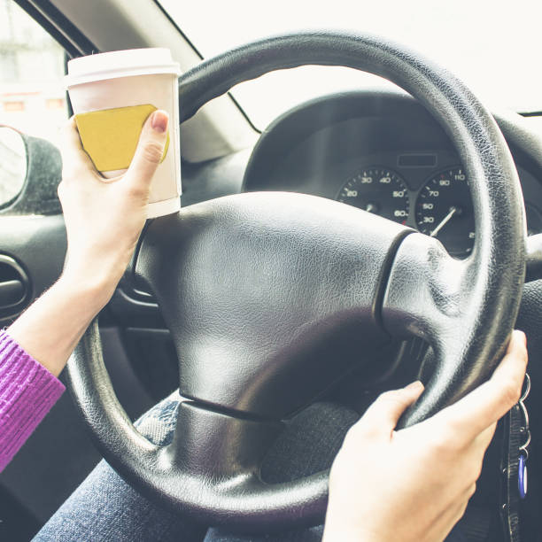 istock Her hands on the steering wheel 803288642