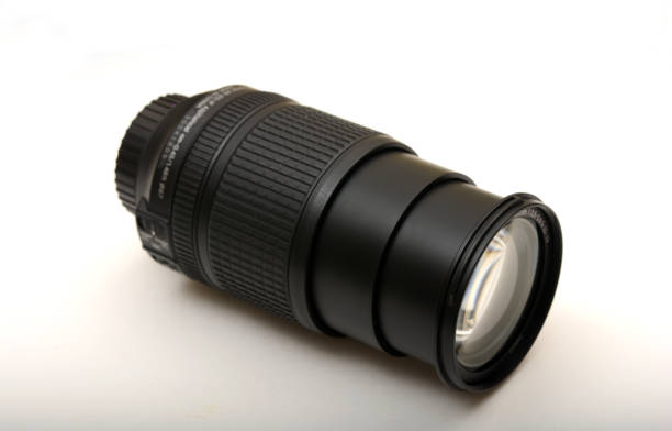 istock Professional Photo Camera Lens on White background 803323164