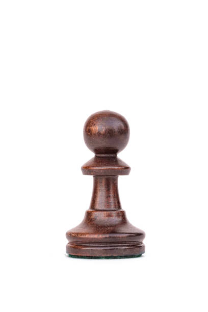 istock boxwood black pawn chess piece isolated 803331470