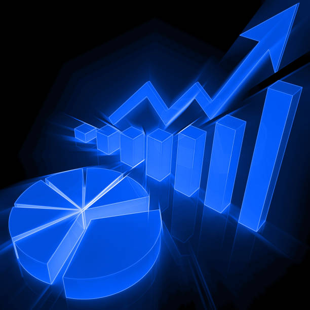 istock Growth business chart graph stock market concept 803340088