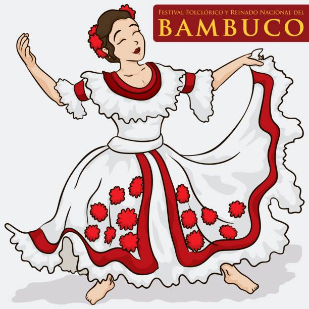 Người Phụ Nữ Xinh Đẹp Mặc Váy Truyền Thống Colombia Để Nhảy Bambuco Hình  minh họa Sẵn có - Tải xuống Hình ảnh Ngay bây giờ - iStock