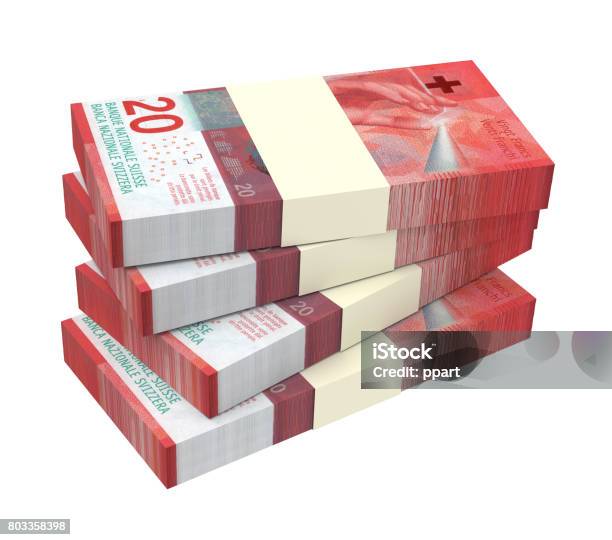 Swiss Franc Bills Stock Photo - Download Image Now - Currency, Switzerland, Capital - Architectural Feature