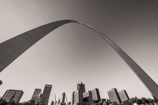 The big arch in St. Louis, Missouri
