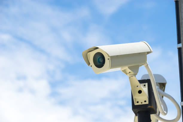 istock CCTV camera in home village 803387570