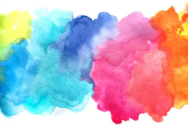 Photo of watercolor abstract background