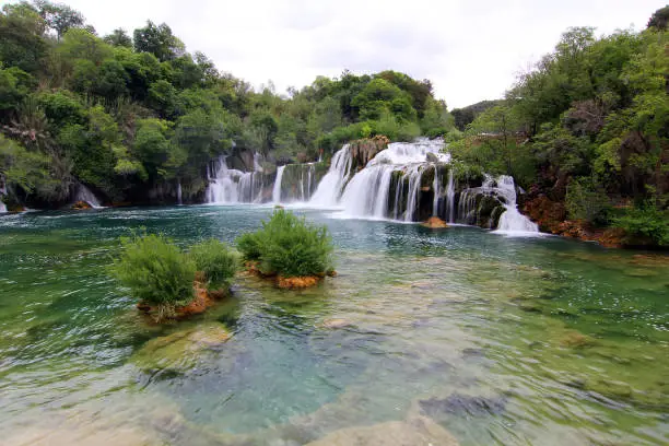 The UNESCO World Heritage waterfalls in krka National Park near Sibenik on the Croatian Adriatic coast have already been visited by Empress Sissi. Today they are an absolute tourist magnet, especially in summer, and one of the main attractions of Dalmatia.