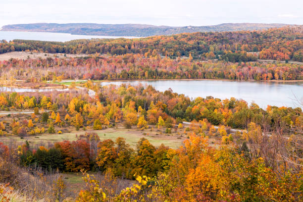 istock Fall colors in Traverse City, Michigan 803403326