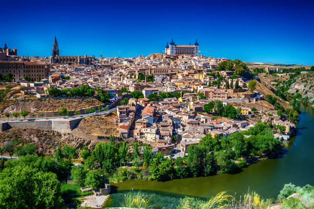 istock Aerial top view of Toledo, Spain 803406110
