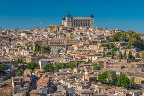 istock Aerial top view of Toledo, Spain 803406116