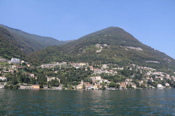istock Holidays at Lake Como view to Cernobbio, Lombardy Italy 803406448