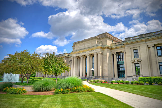 Low Angle View of Atlanta City Hall in Fulton County, Georgia, USA in Summer
