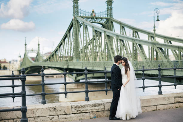 istock Beautiful wedding photo in Budapest 803411886