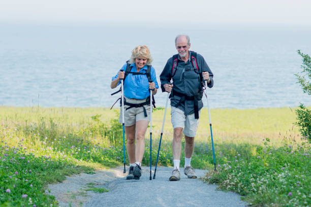 istock Senior Couple Going on a Hike 803412806
