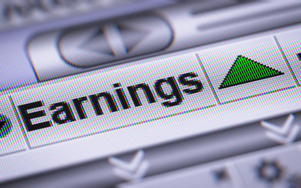 istock The Index of Earnings on The Screen. 803429718