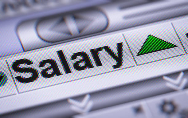 istock The Index of Salary on The Screen. 803434882