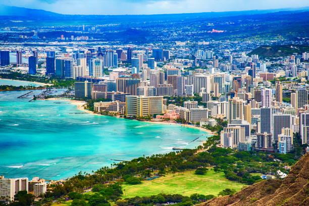 istock Honolulu Hawaii Skyline Aerial 803435080