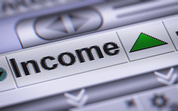 istock The Index of Income on The Screen. 803435352