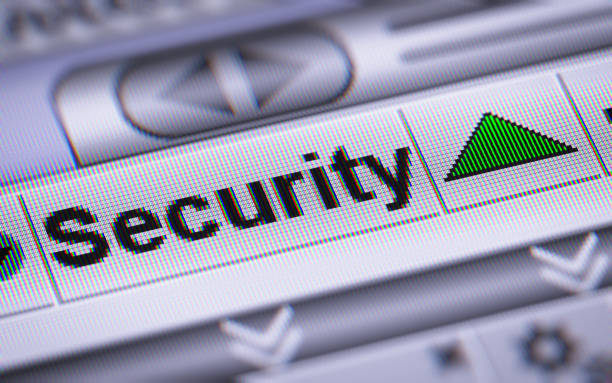 istock The Index of Security on The Screen. 803440012