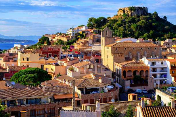 Begur town in Catalonia, Spain, is a popular resort destination on Mediterranean Sea
