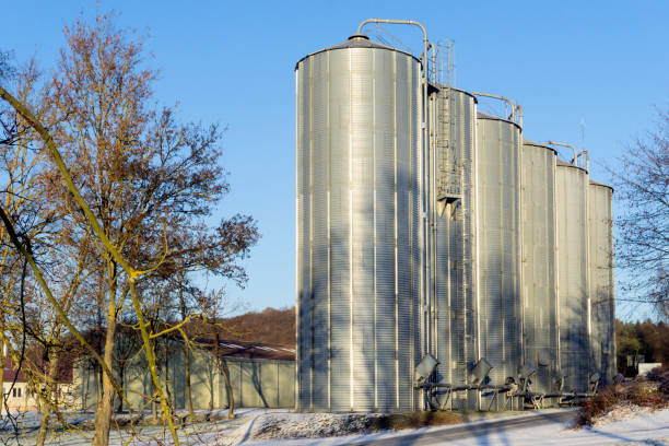 istock Steel Industrial Silo 803456980