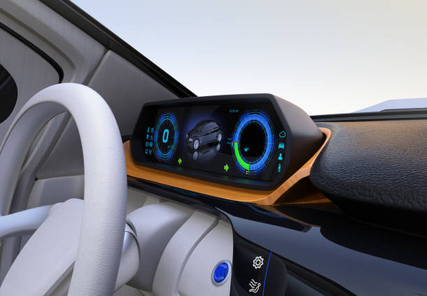 istock Electric car's dashboard concept 803462076