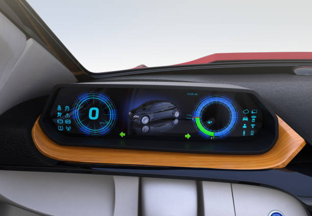 istock Electric car's dashboard concept 803462096