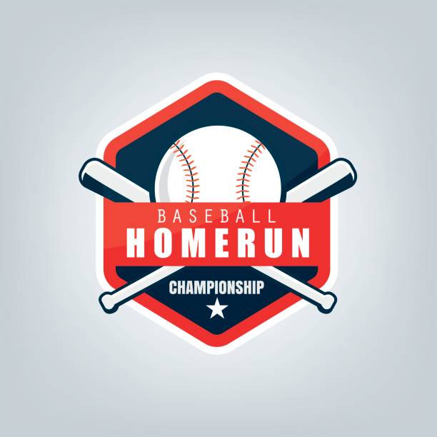 ilustraciones, imágenes clip art, dibujos animados e iconos de stock de vector de diseño del equipo de béisbol deporte - baseball