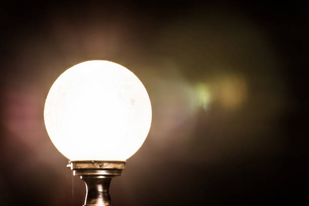 istock Focus on street light at night. 803494258