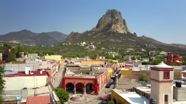 Town of Peña de Bernal in Queretaro