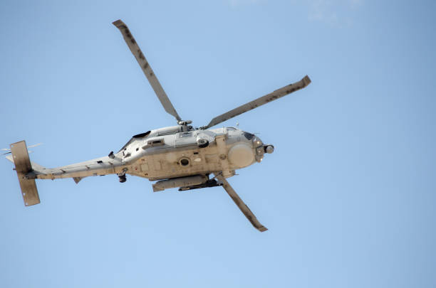 istock Black hawk helicopter rescue team 803507226
