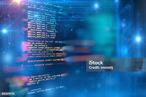 Programming Code Abstract Technology Background Of Software Developer ...