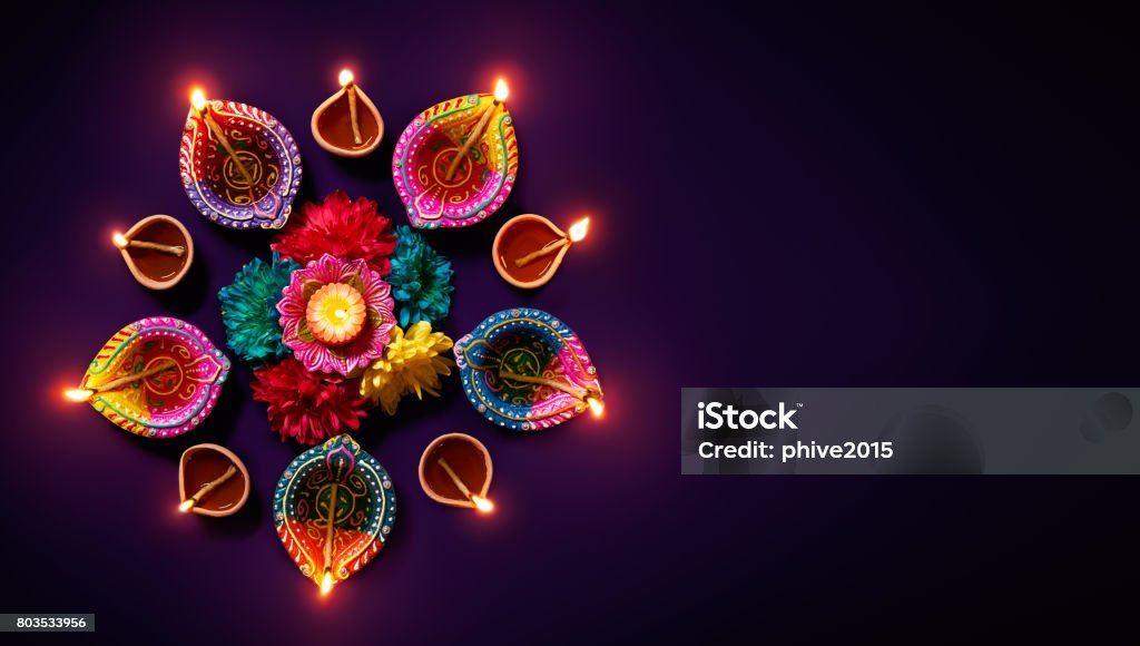 Diwali oil lamp  - Lizenzfrei Diwali Stock-Foto