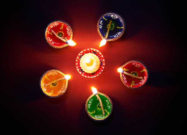istock Diwali oil lamp 803533980