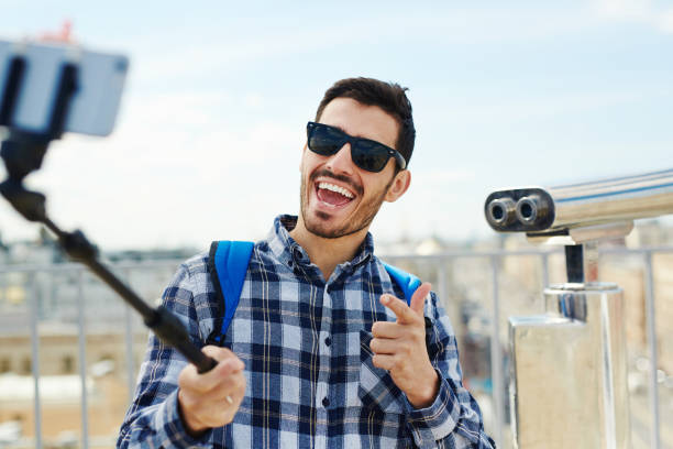 istock Selfie of traveler 803580120