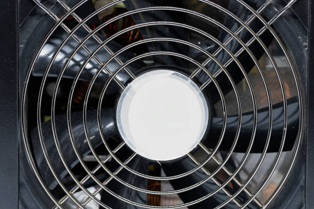 istock Close up fan of power supply unit 803588806