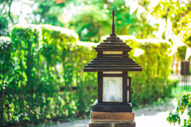 istock Old lamp in the garden 803591266