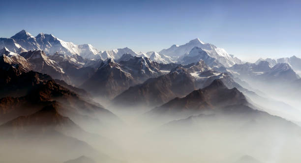 istock Everest Peak and Himalaya Everest mountain range panorama 803597224